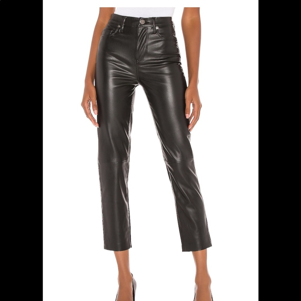 BLANKNYC Faux Leather Straight Leg Pant